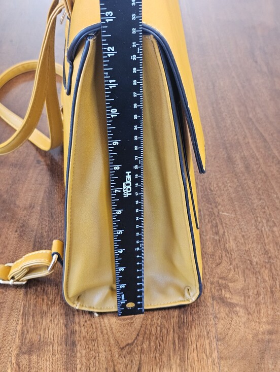 Women\'s Asymmetrical Classy Backpack In Yellow main image 10